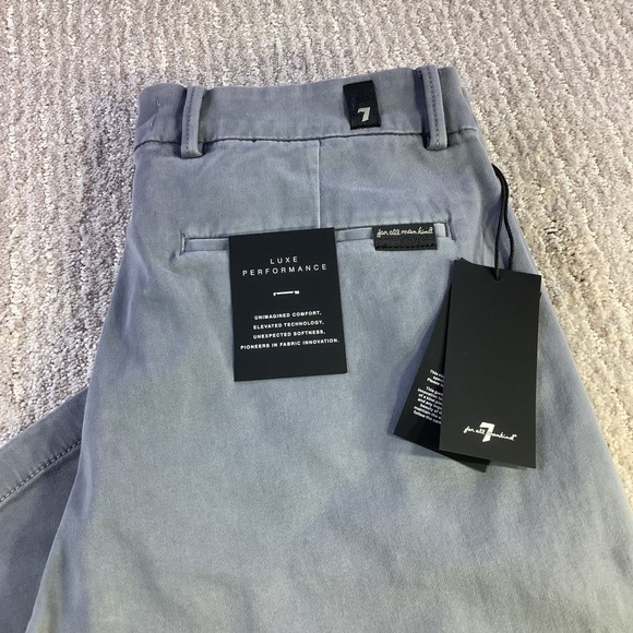 7 For All Mankind Slimmy Chino Luxe Performance Regular Slim Pants 29 x 31 NWT - Picture 1 of 16
